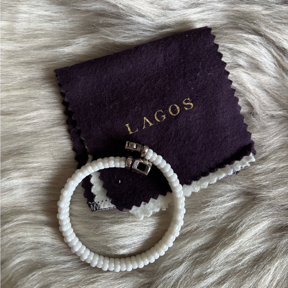 White Lagos Caviar Bracelet